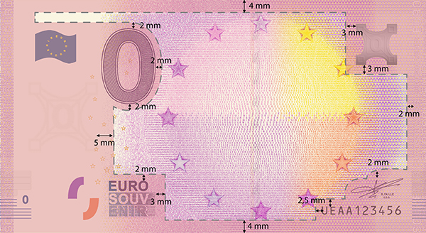 Priestor na personalizáciu eurosouvenir bankovky personalizacia